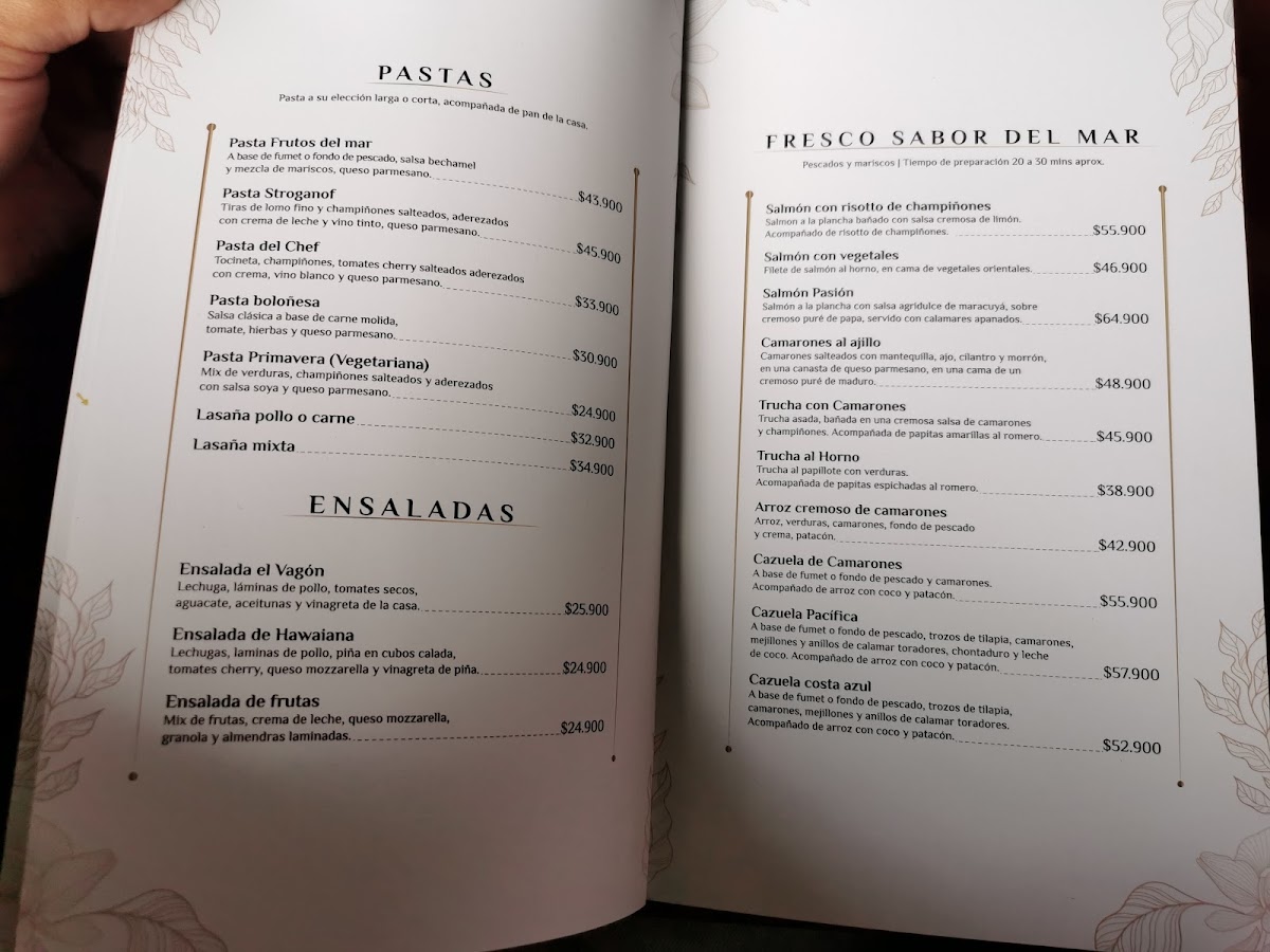 Menu A Vapor Parrilla & Bar-1